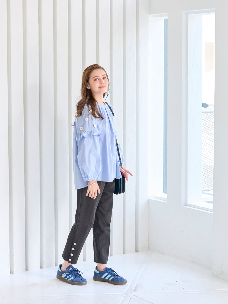 チェスティ　フラワースリーブブラウス　ホワイト　サイズ1 フラワースリーブブラウス |【公式】Chestyオンラインショップ