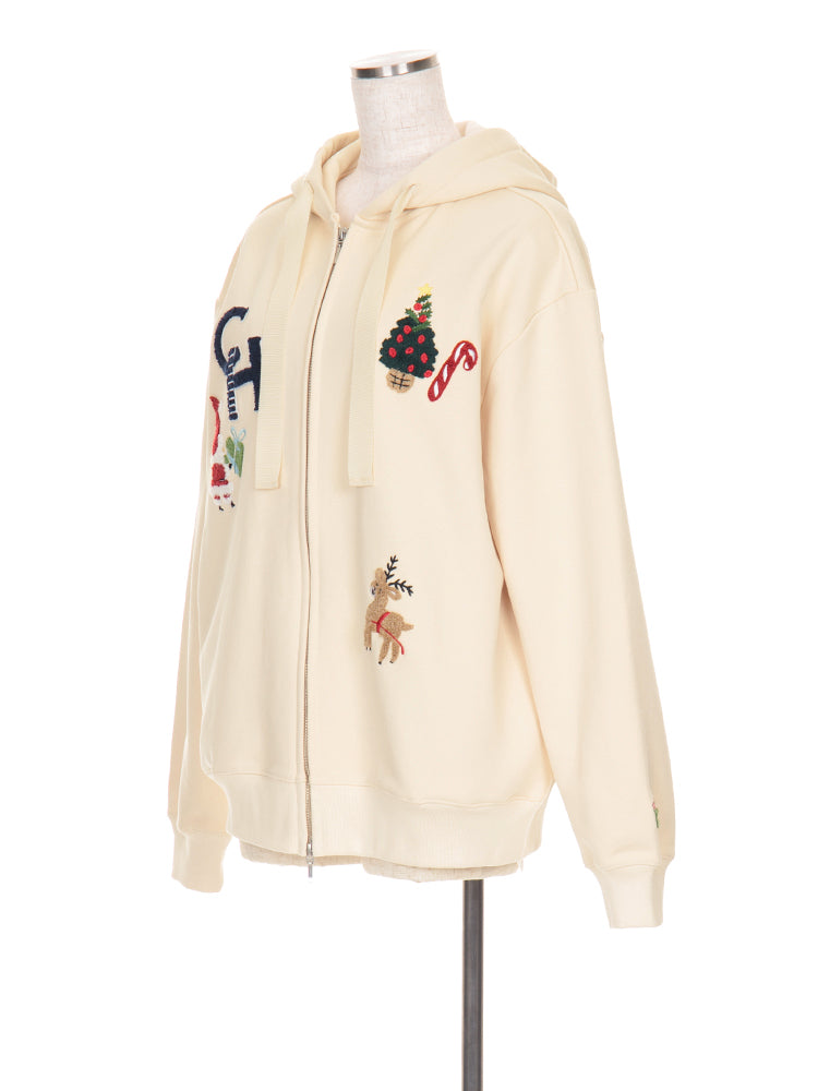 「K♡」【ANIECA】シンプルポンチパーカー tk.TAKEO KIKUCHI パーカー Ken Kagami×tk．TAKEO 毎日アドベンチャー