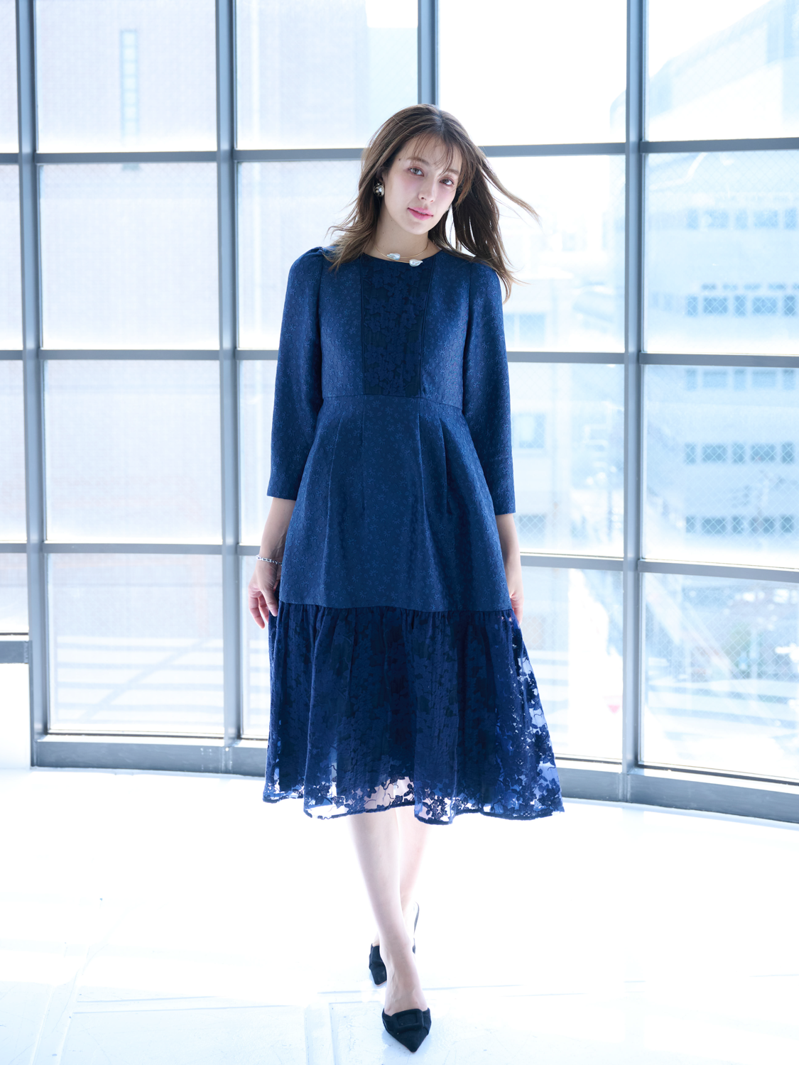 Chesty クラシカルジャガードワンピース クラシックジャガード Chesty クラシカルジャガードワンピース クラシックジャガード