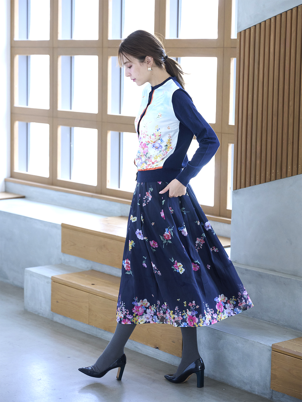 フラワープリントスカート｜【公式】Chestyオンラインショップ