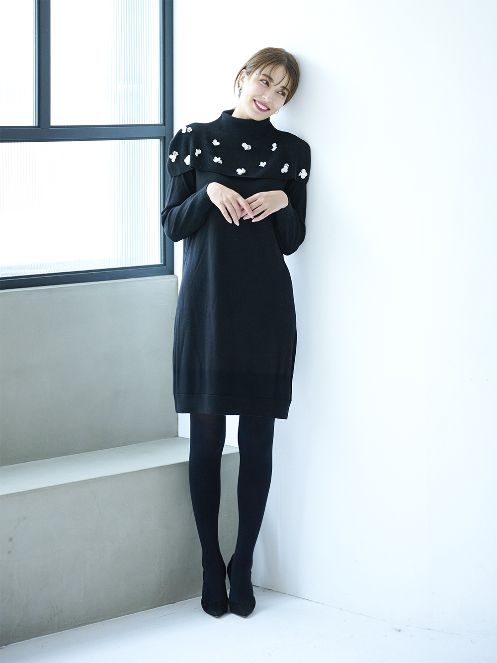 スパングルニットワンピース