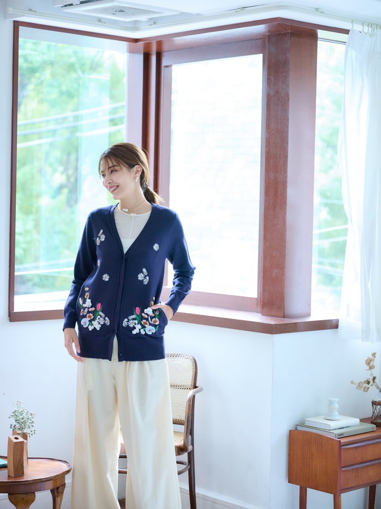 エンブロイダリーカーディガン｜【公式】Chestyオンラインショップ