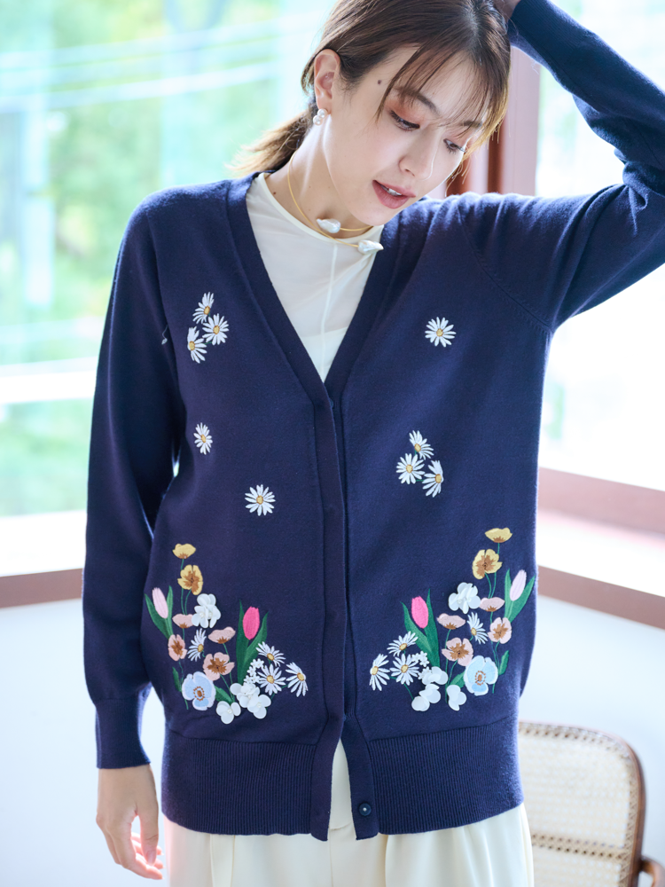 エンブロイダリーカーディガン｜【公式】Chestyオンラインショップ