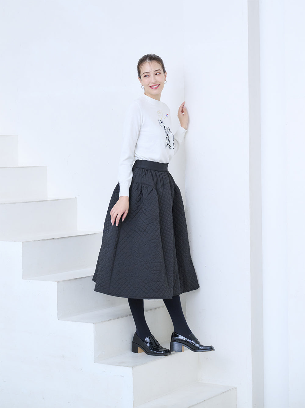 フラワーキルティングスカート｜【公式】Chestyオンラインショップ