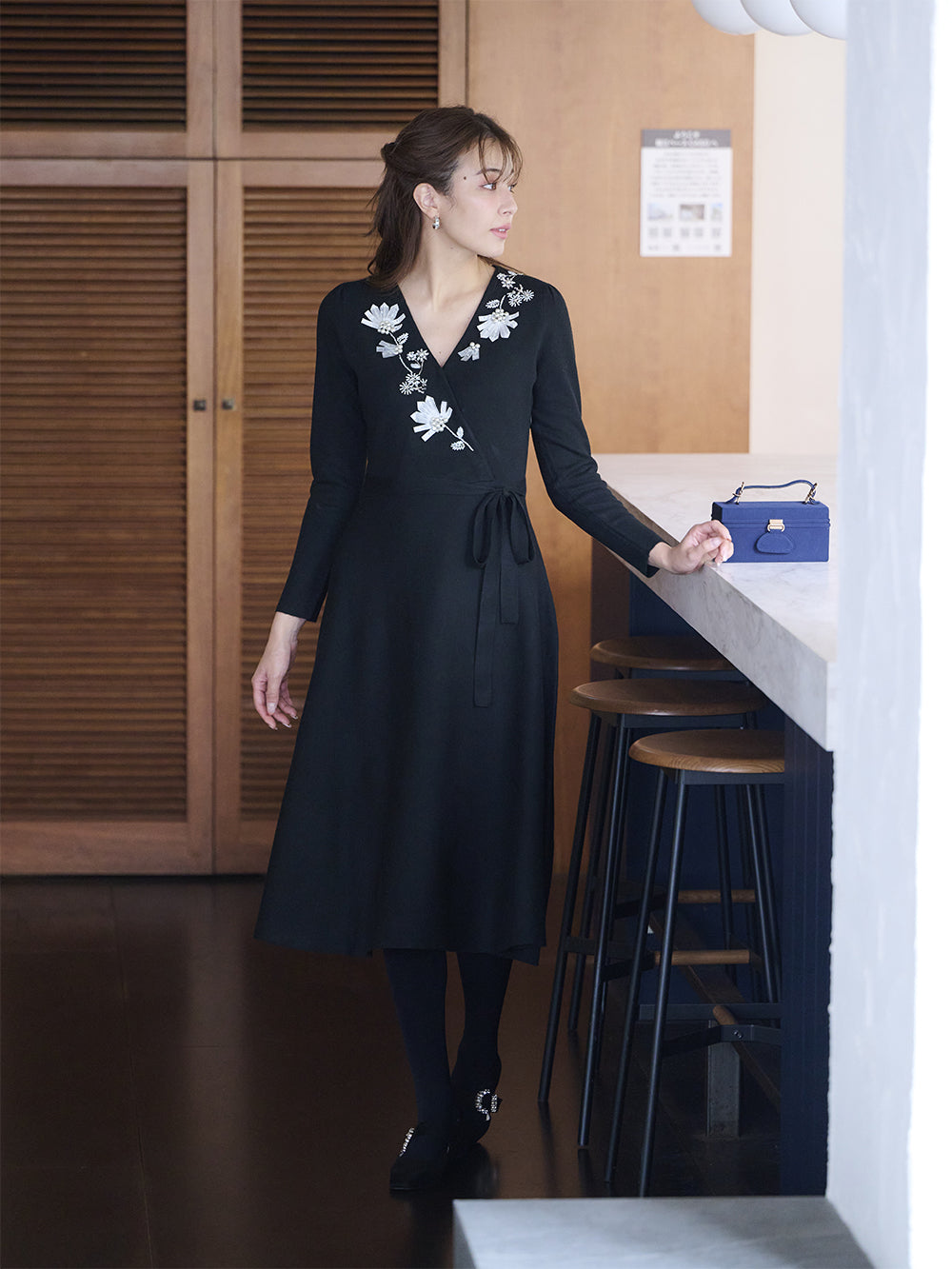 ノーブルカシュクールニットワンピース|【公式】Chestyオンラインショップ ノーブルカシュクールニットワンピース|【公式】Chestyオンラインショップ
