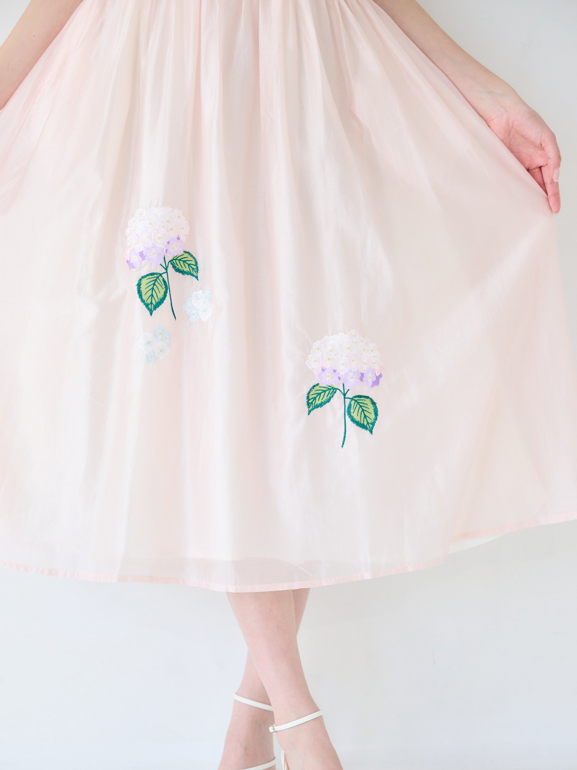 紫陽花ワンピース
