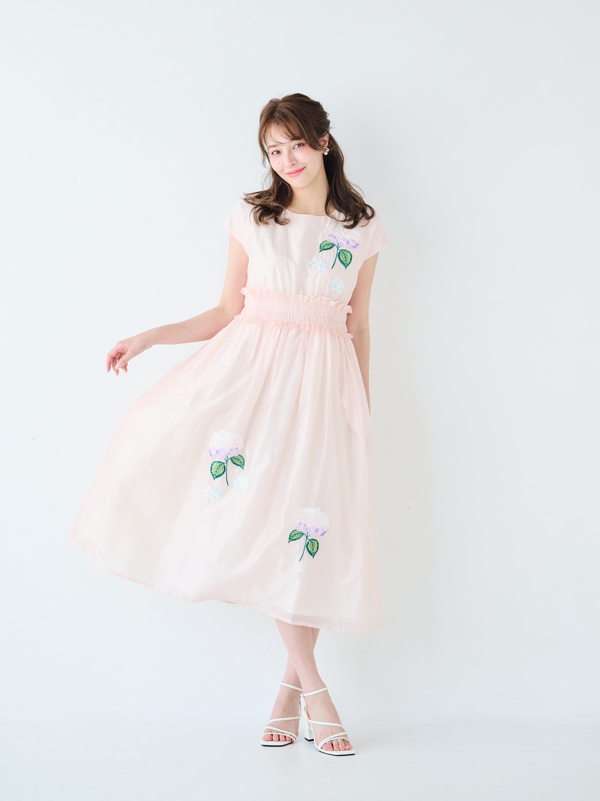 紫陽花ワンピース