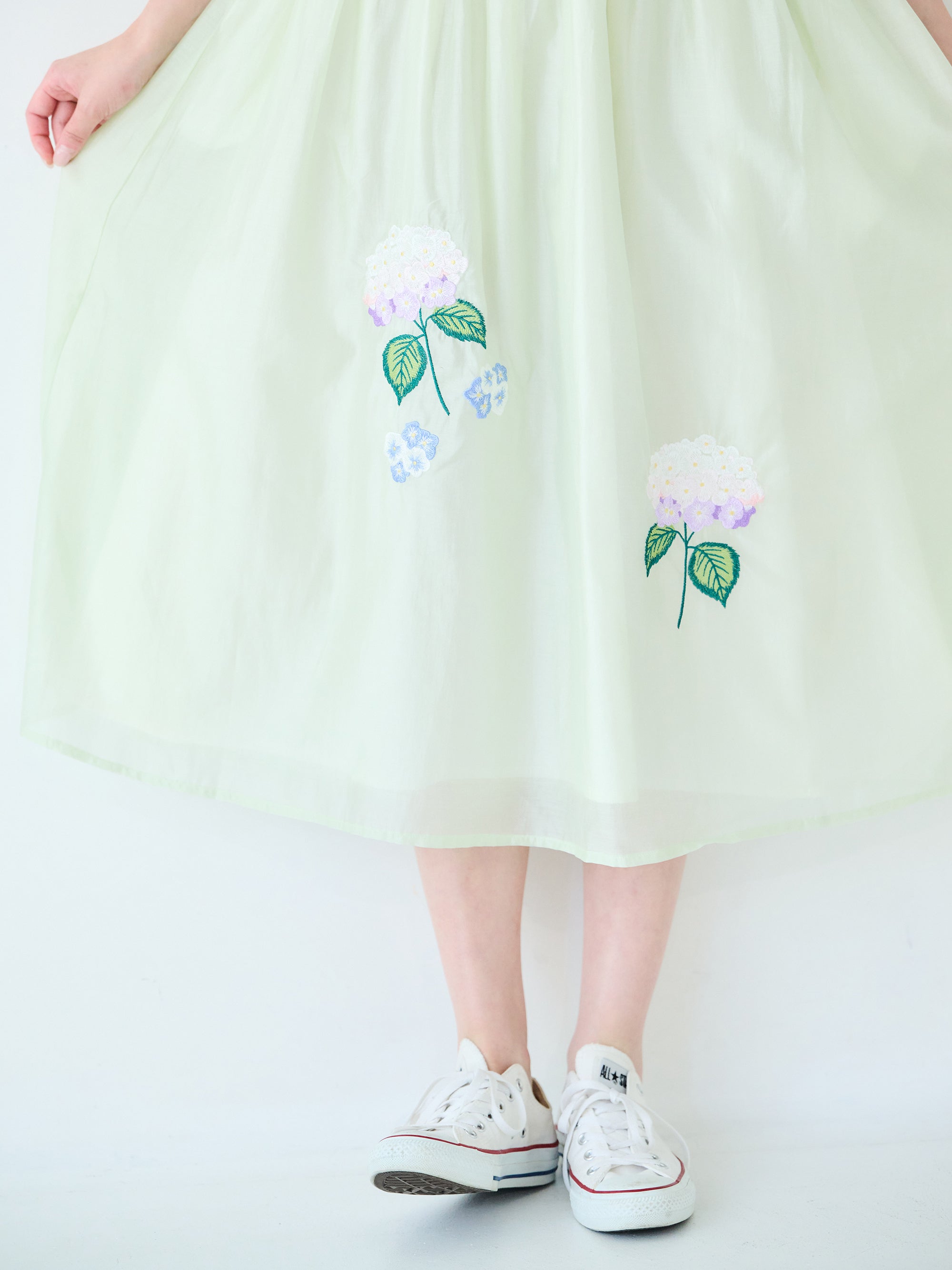紫陽花ワンピース