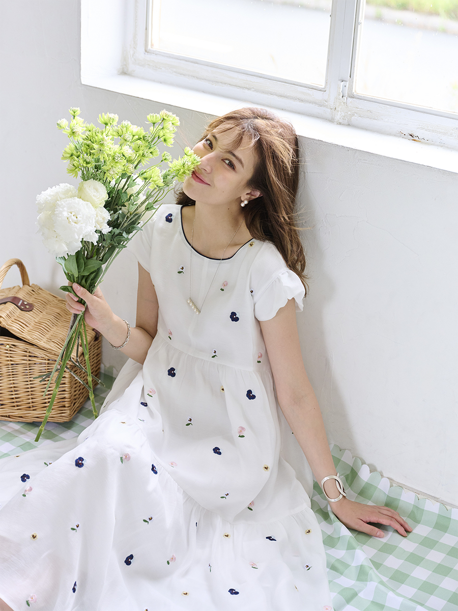 新品chesty ワンピース　1サイズ パンジーエアリーワンピース｜【公式】Chestyオンラインショップ