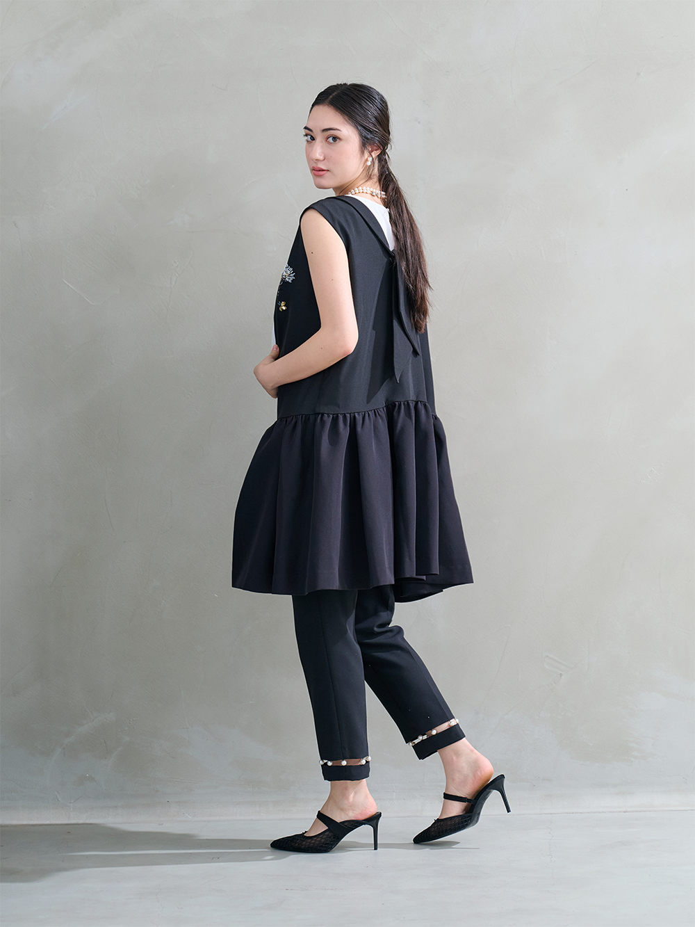 holiday collection ワンピース 日本製】ラップ風デザインワンピース（2002435510