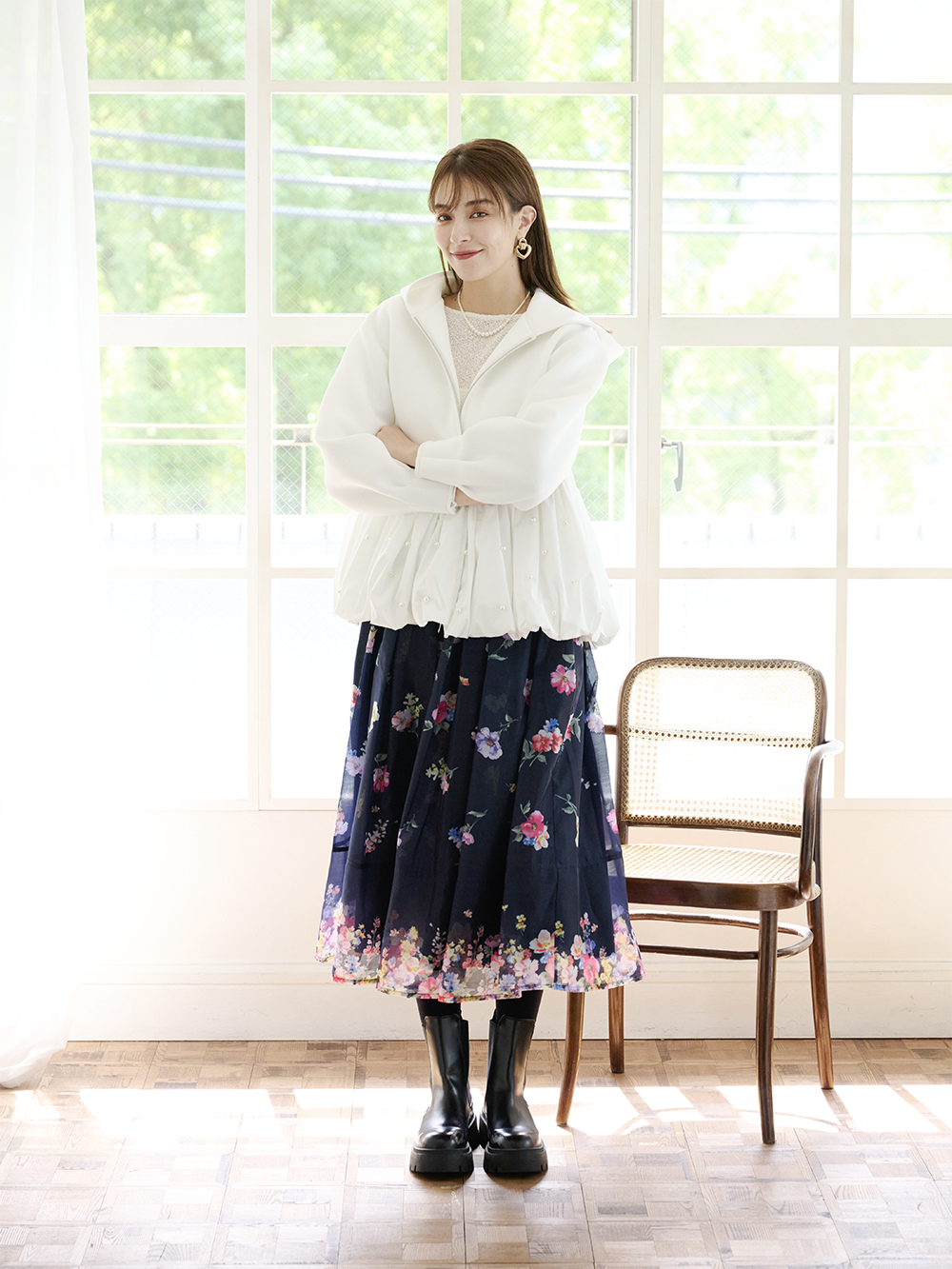 パールボンディングパーカー