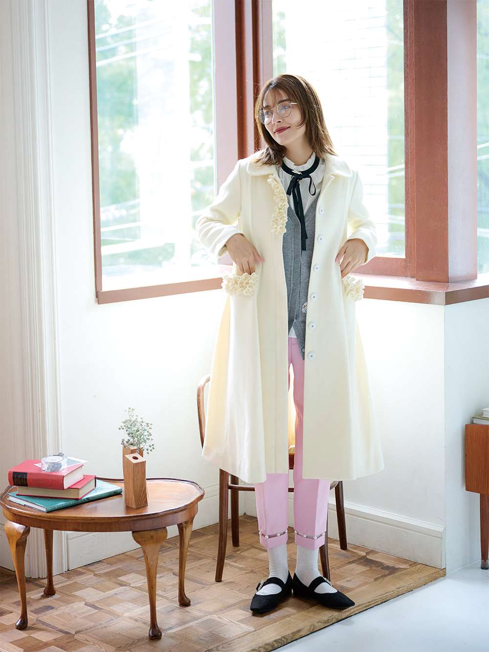 即完売雑誌掲載品　Chestyチェスティ　レース ブルゾン myu 白　ホワイト 即完売雑誌掲載品 Chestyチェスティ レース ブルゾン myu 白