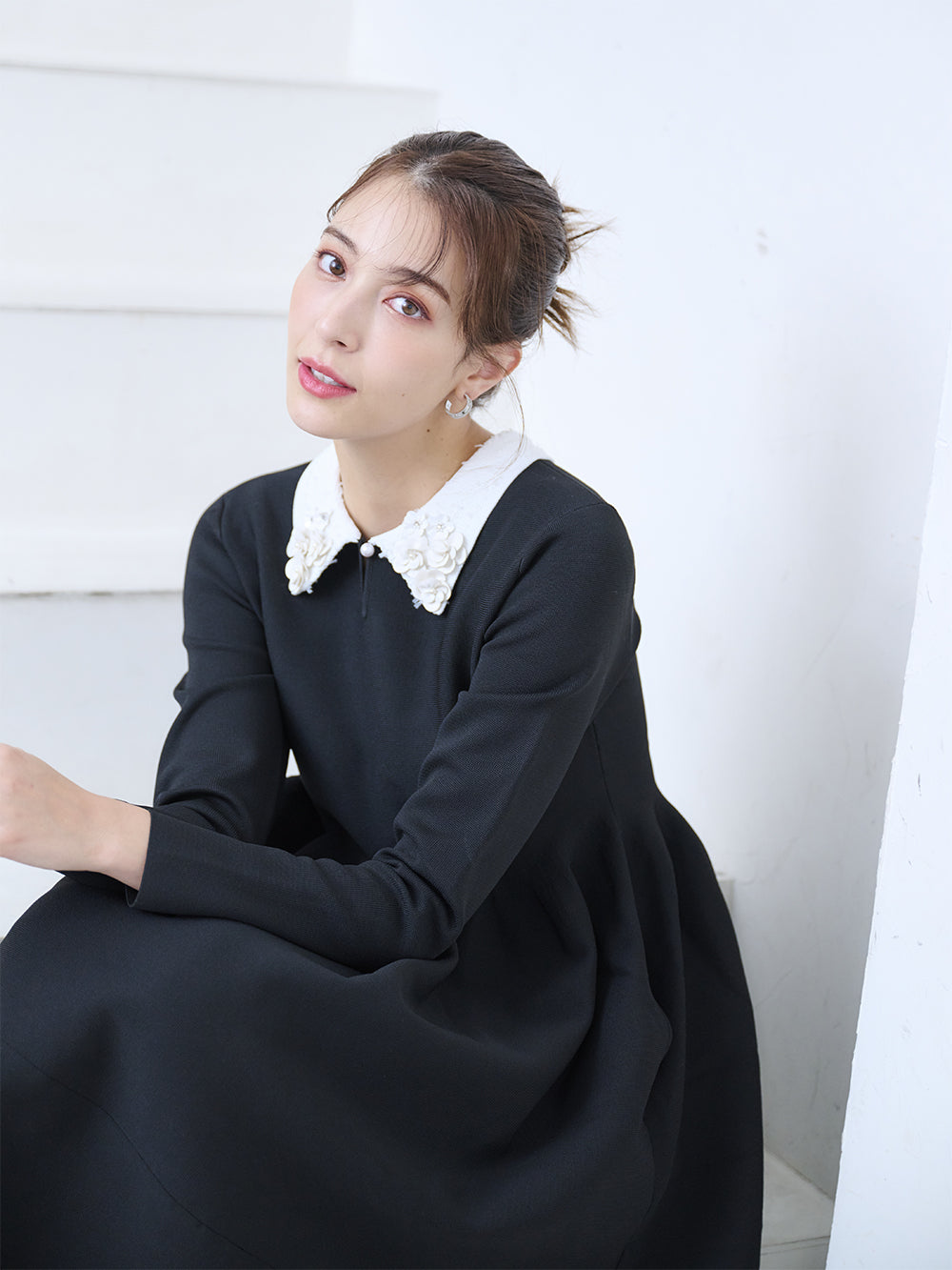 ニットフレアードレス