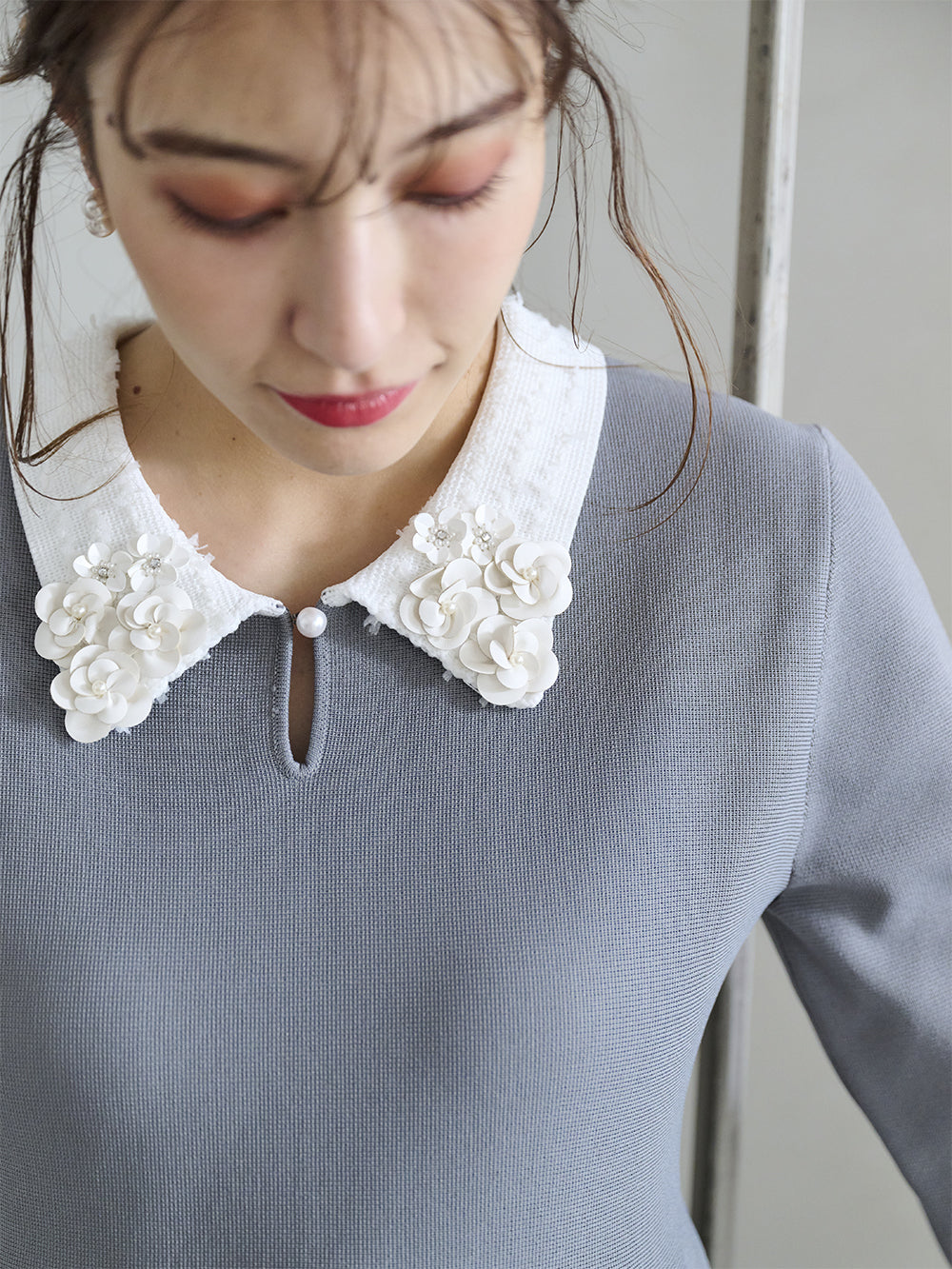 ニットフレアードレス