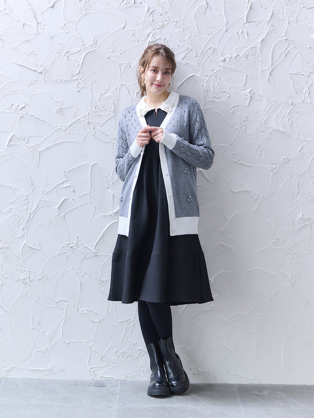 ルーズフィットカーディガン