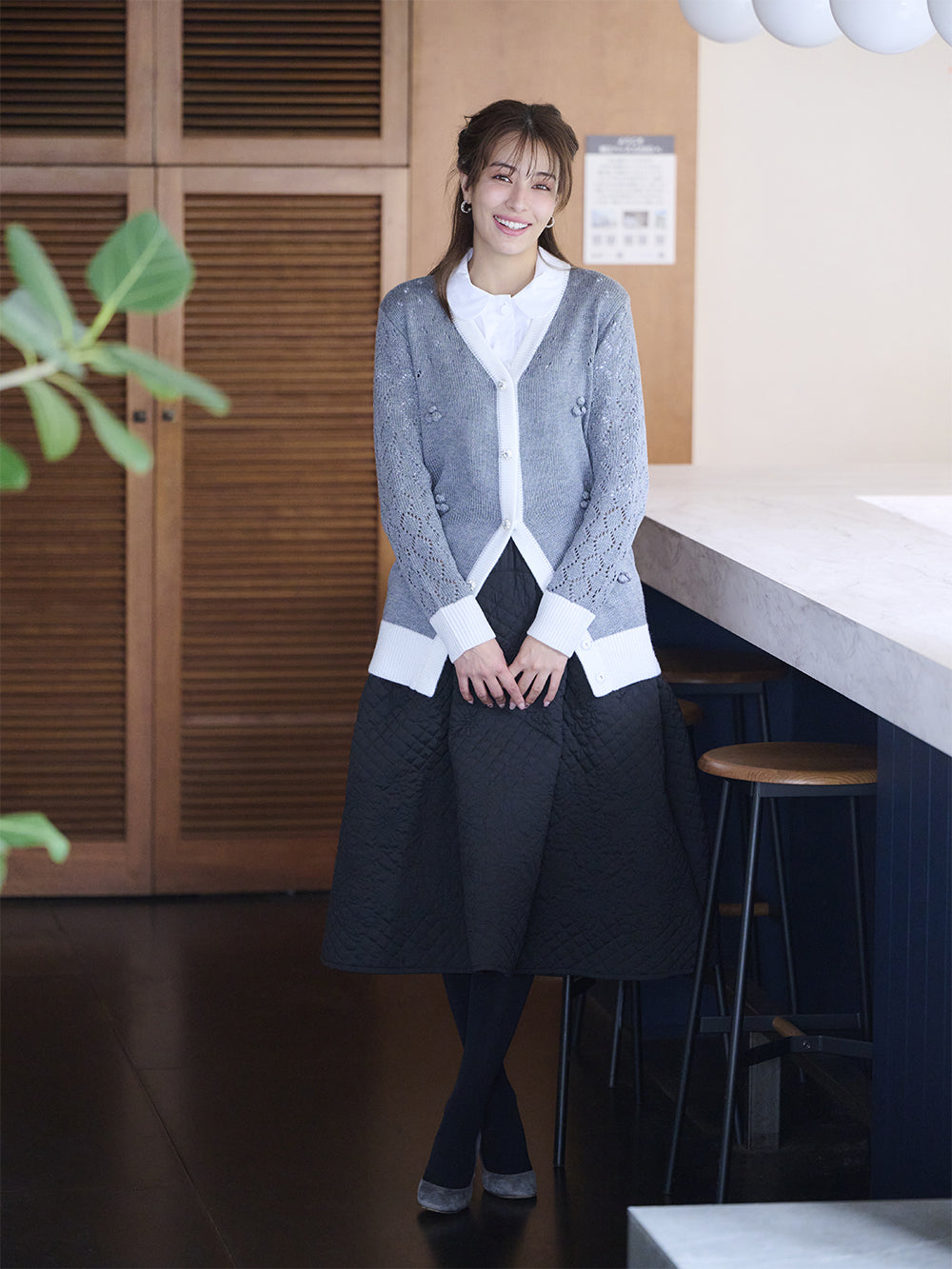 ルーズフィットカーディガン