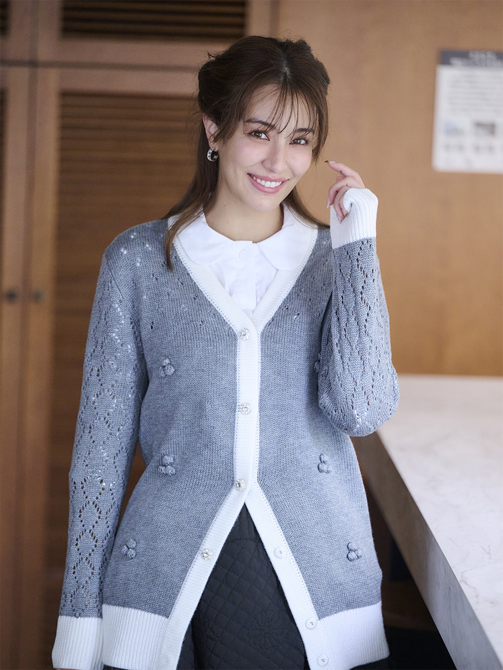 ルーズフィットカーディガン