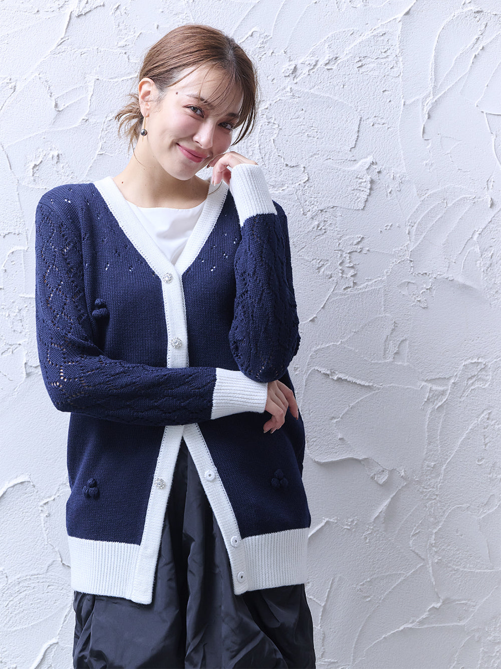 ルーズフィットカーディガン