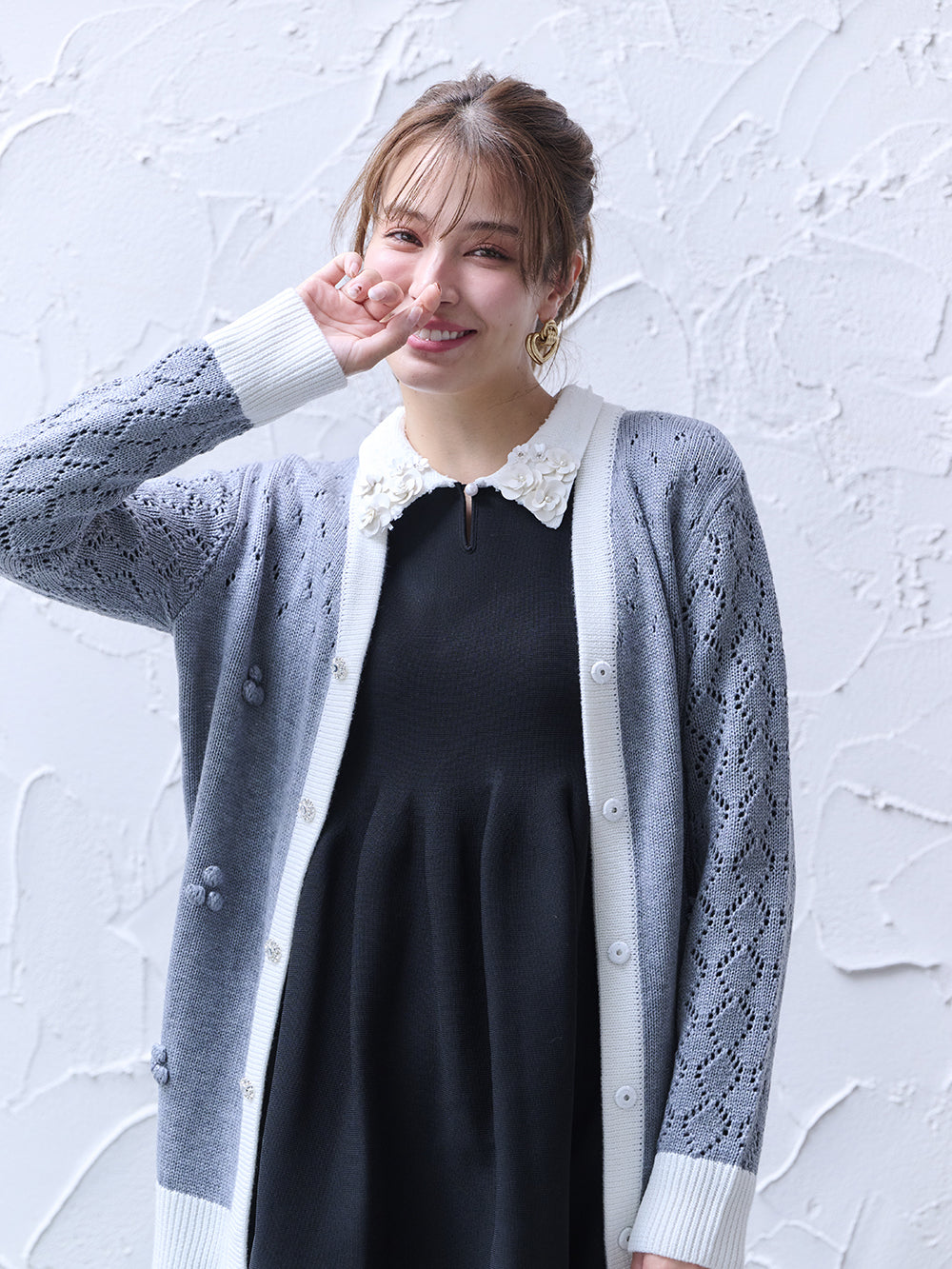 ルーズフィットカーディガン