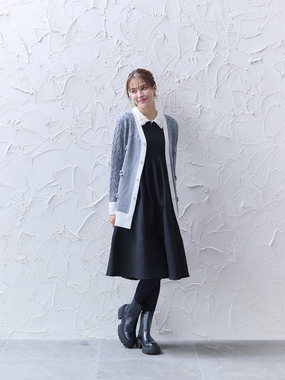 ルーズフィットカーディガン