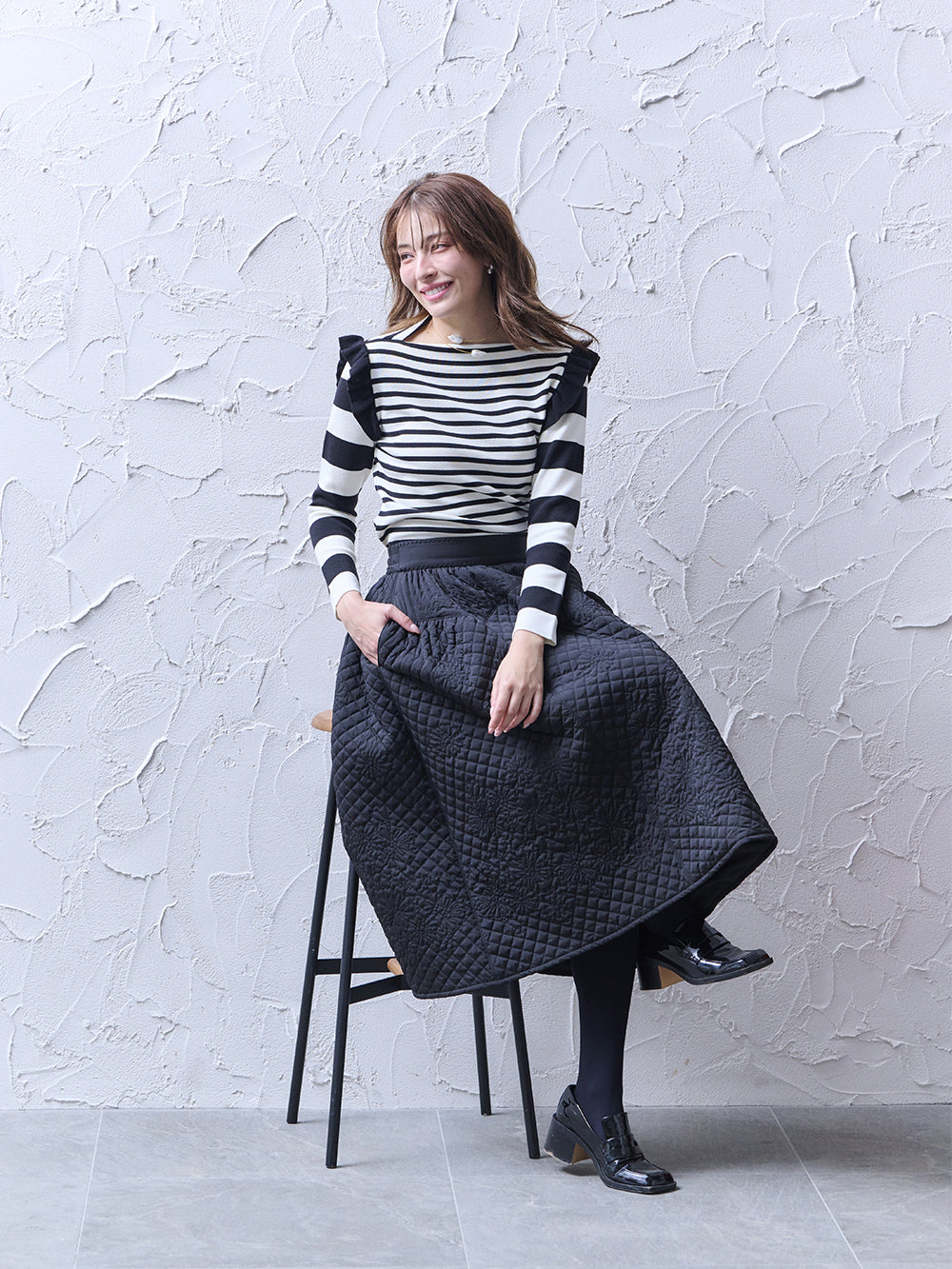 フラワーキルティングスカート｜【公式】Chestyオンラインショップ