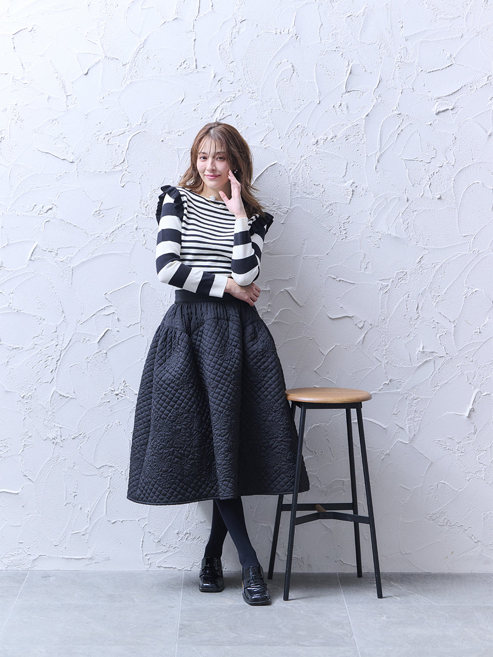 フラワーキルティングスカート｜【公式】Chestyオンラインショップ