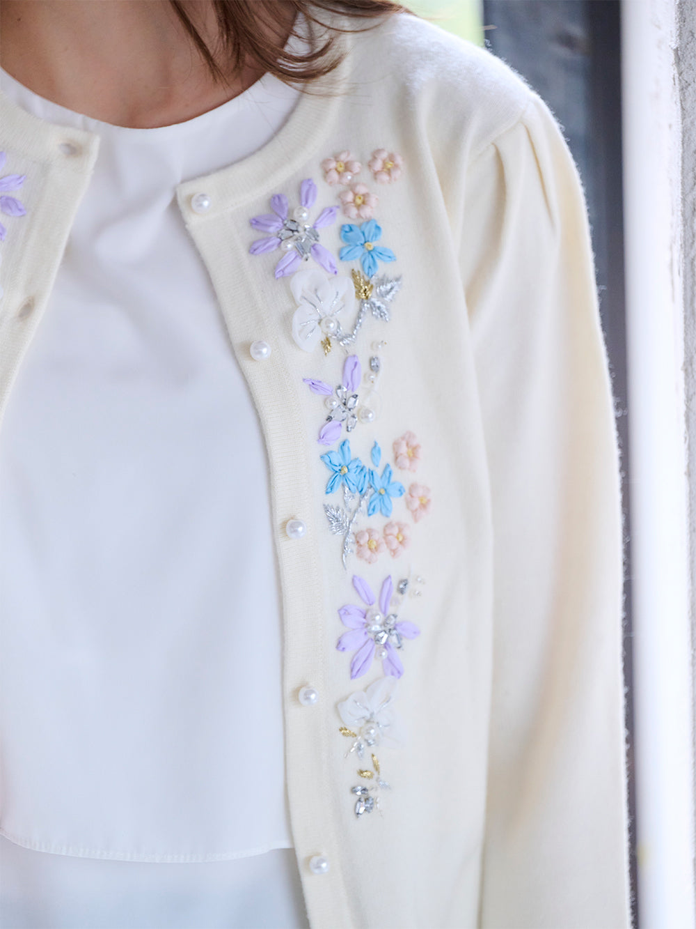 ブルームリボンニットカーディガン