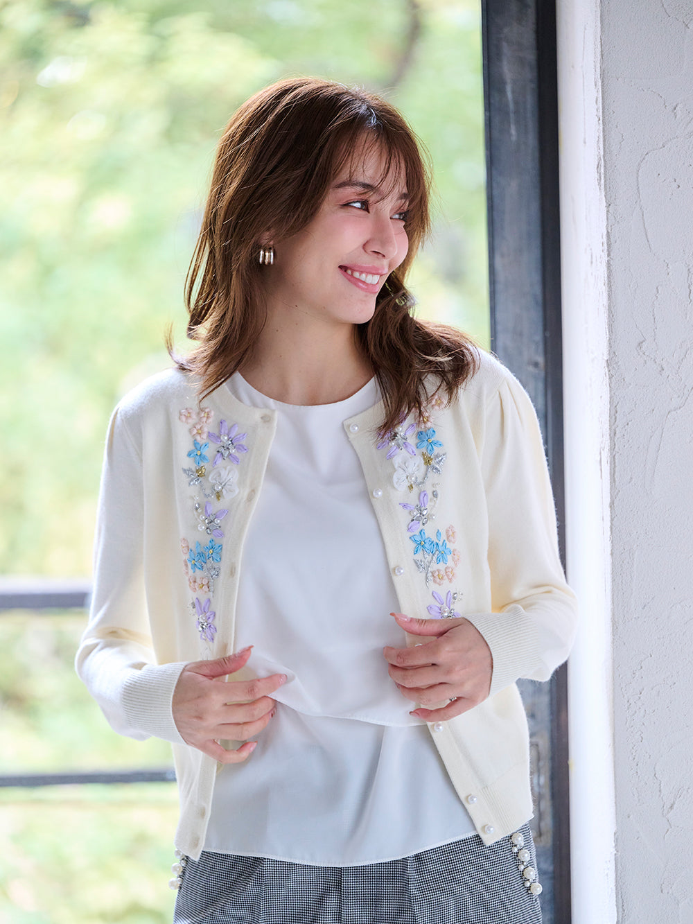 ブルームリボンニットカーディガン