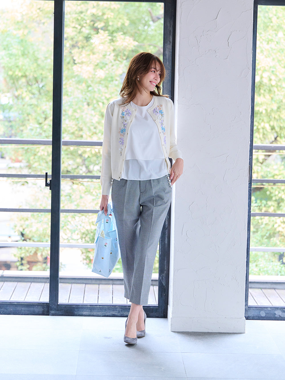 ブルームリボンニットカーディガン