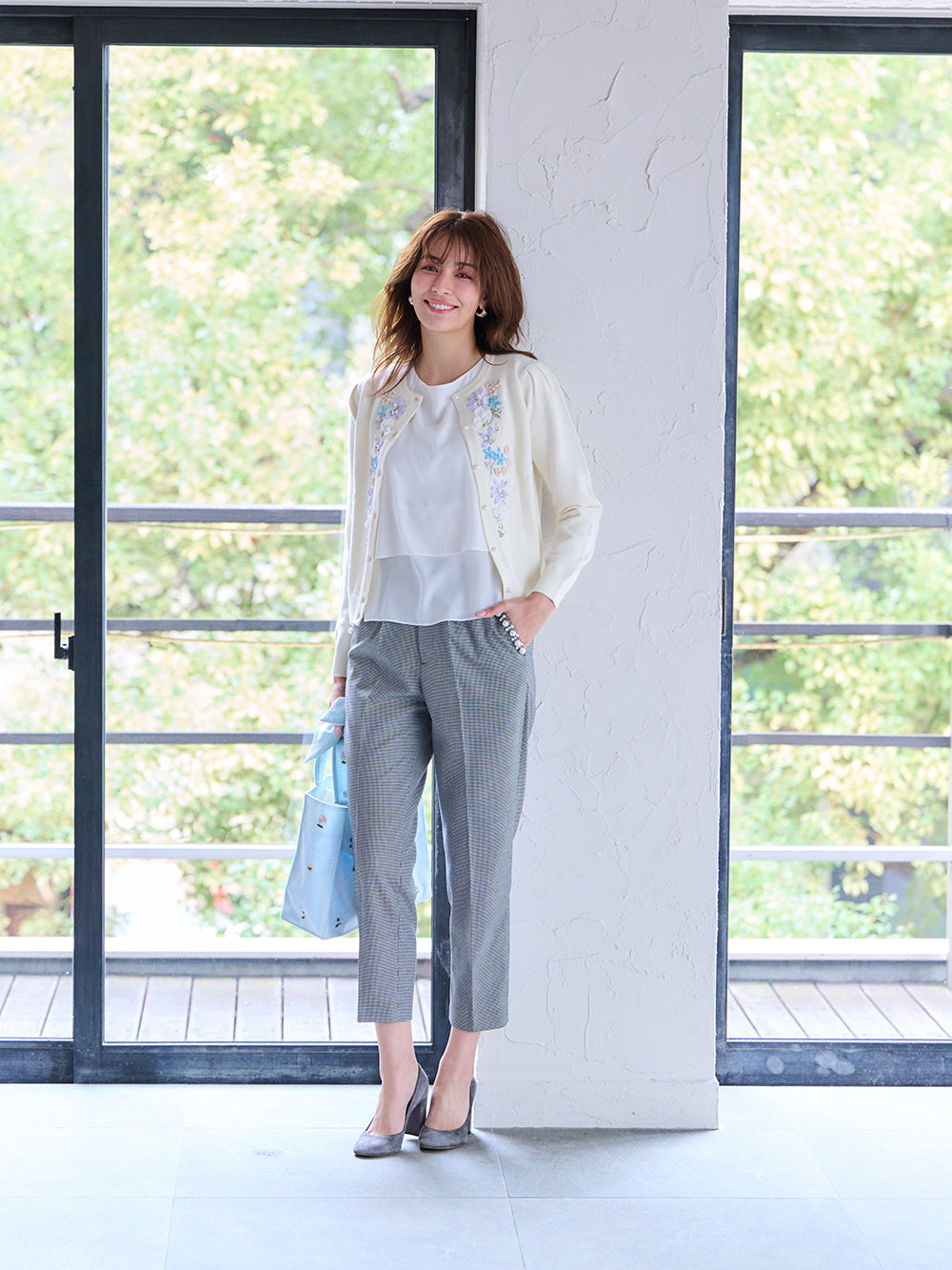 ブルームリボンニットカーディガン