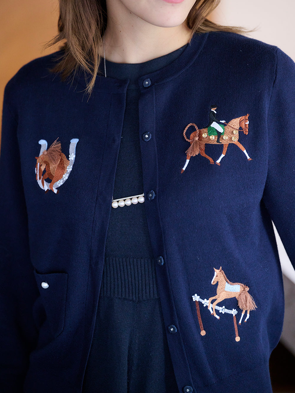 ハッピーホースカーディガン