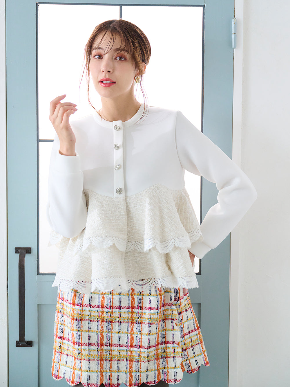 ボンディングティアードカーディガン