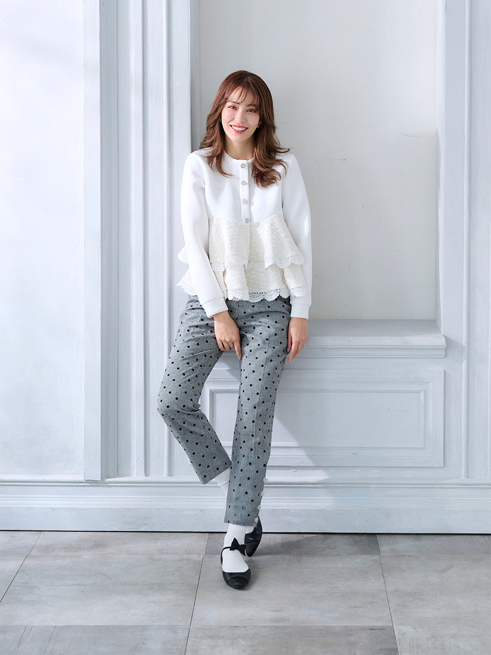 ボンディングティアードカーディガン