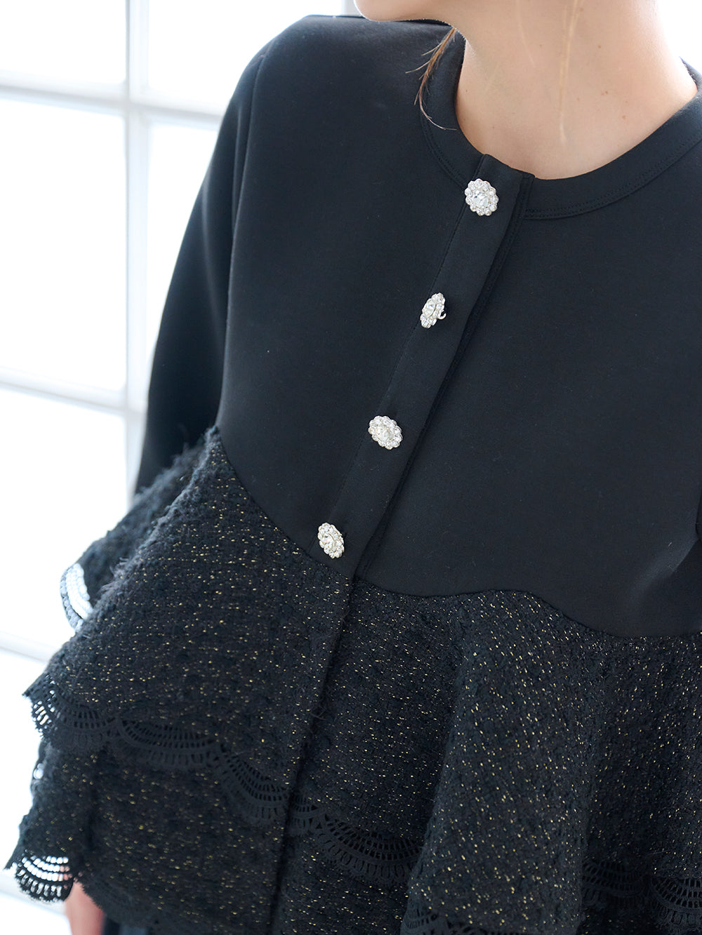 ボンディングティアードカーディガン