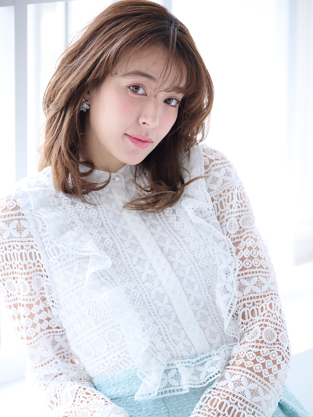 レースツイードワンピース