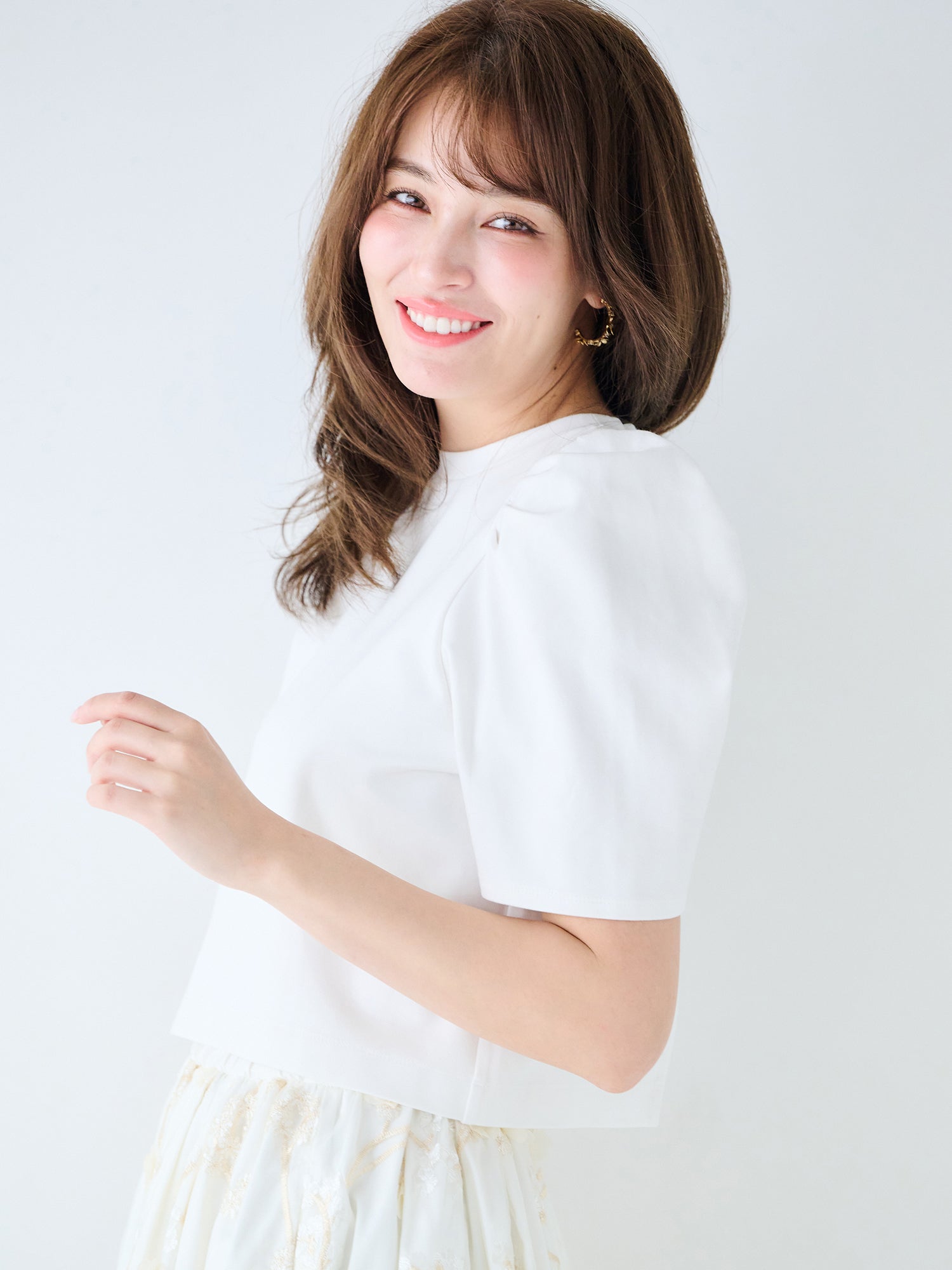 レースキャミレイヤードTシャツ