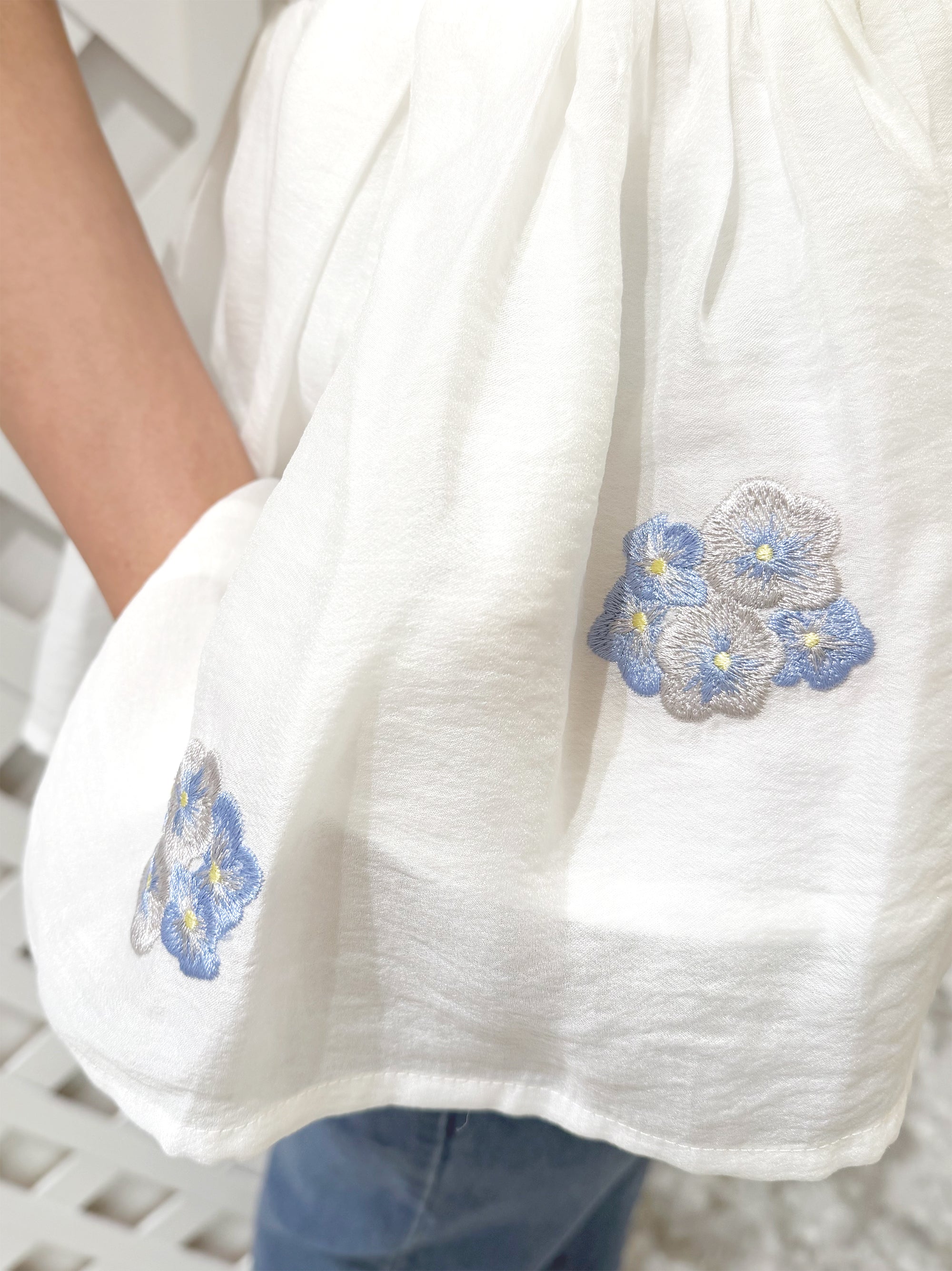 紫陽花ブラウス