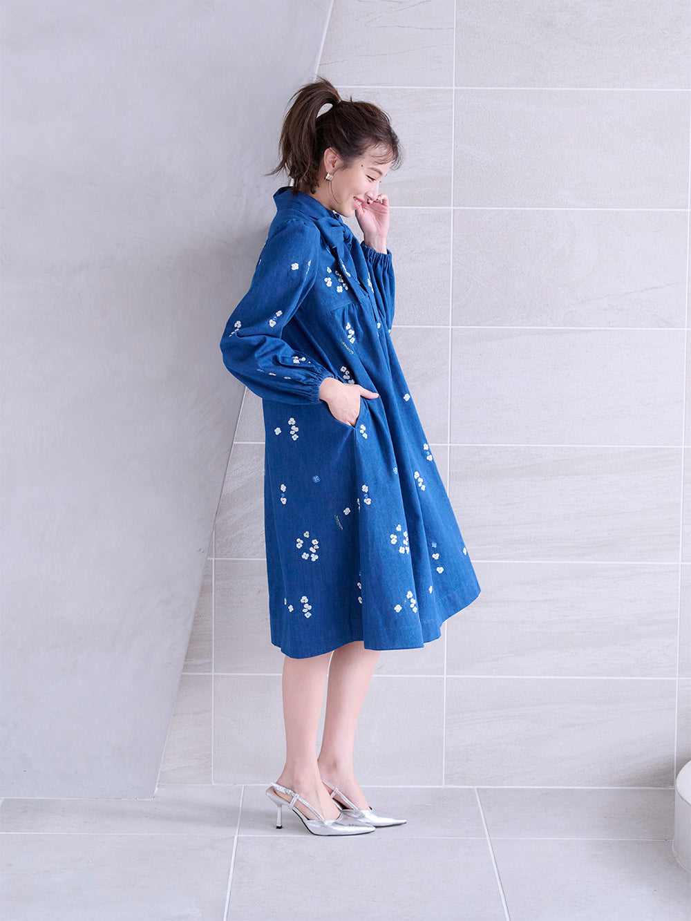 フローラルデニムワンピース｜【公式】Chestyオンラインショップ