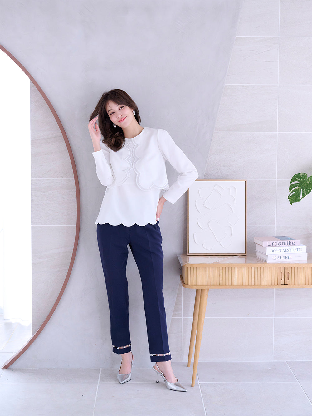 パールテーパードパンツ