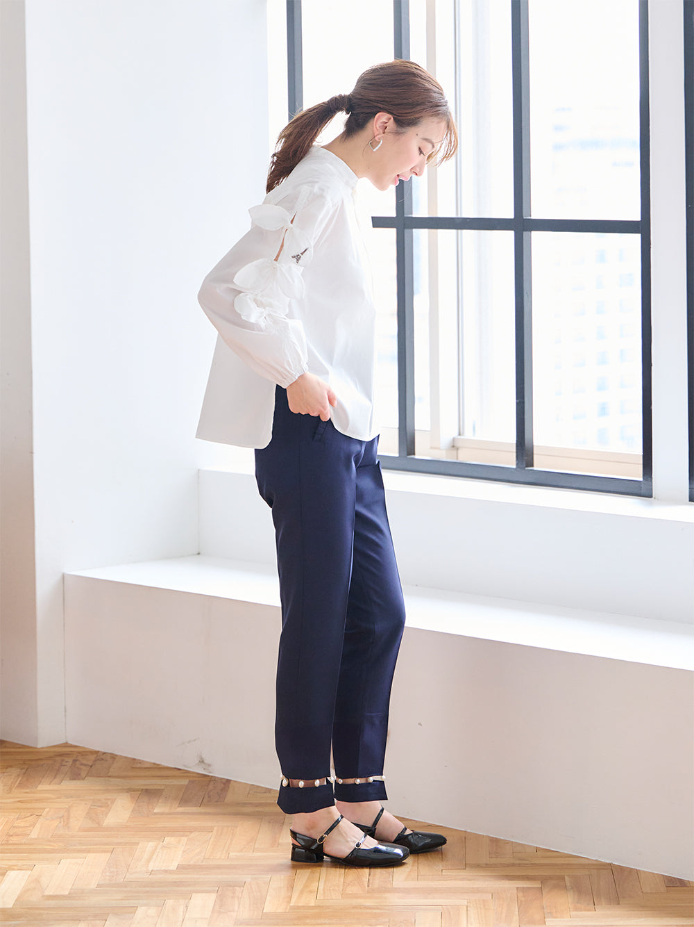 パールテーパードパンツ