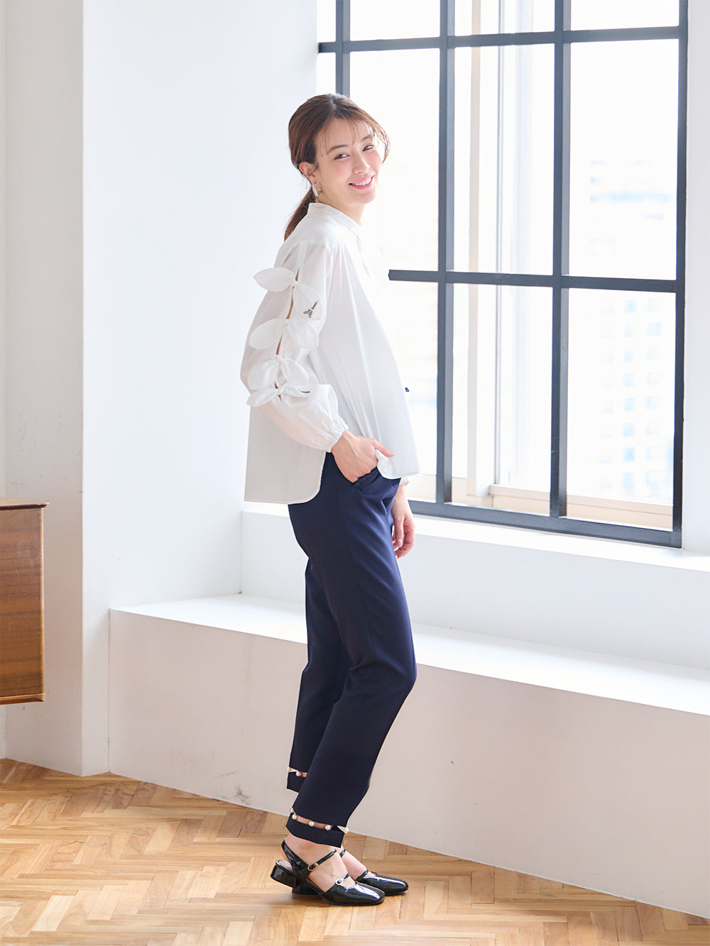 パールテーパードパンツ