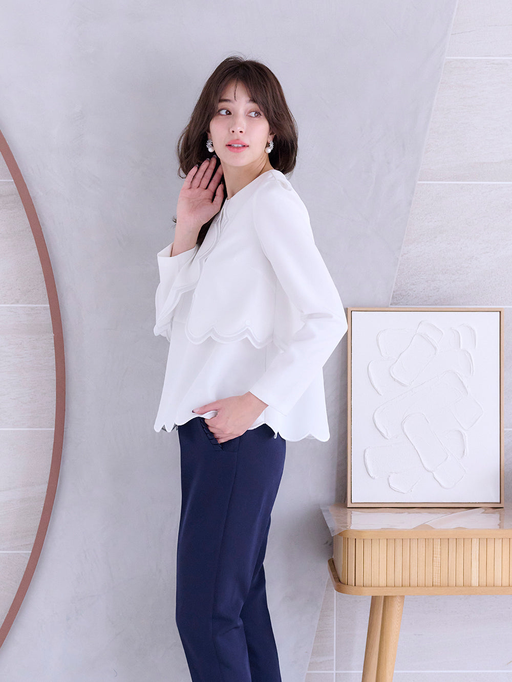 スカラップトップス