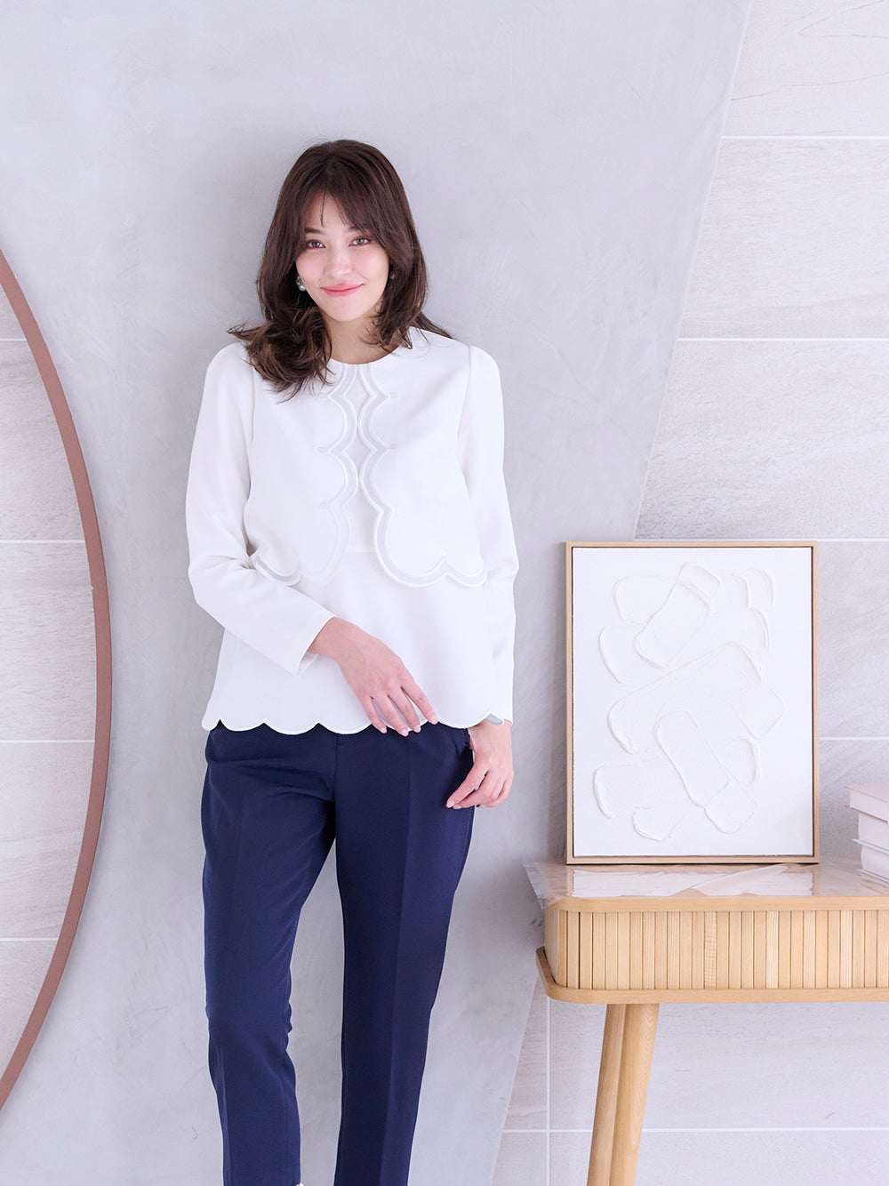 スカラップトップス