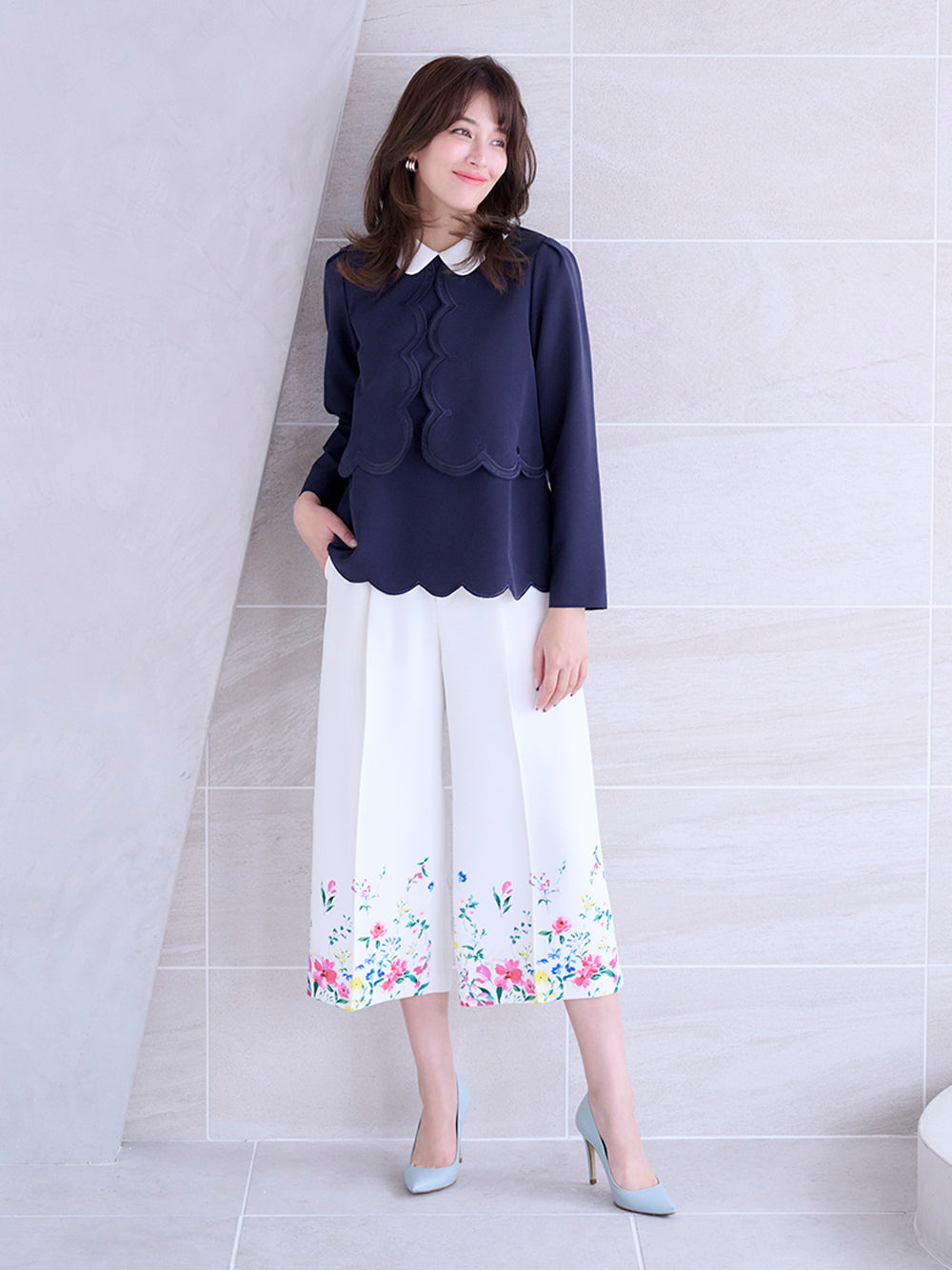 スカラップトップス