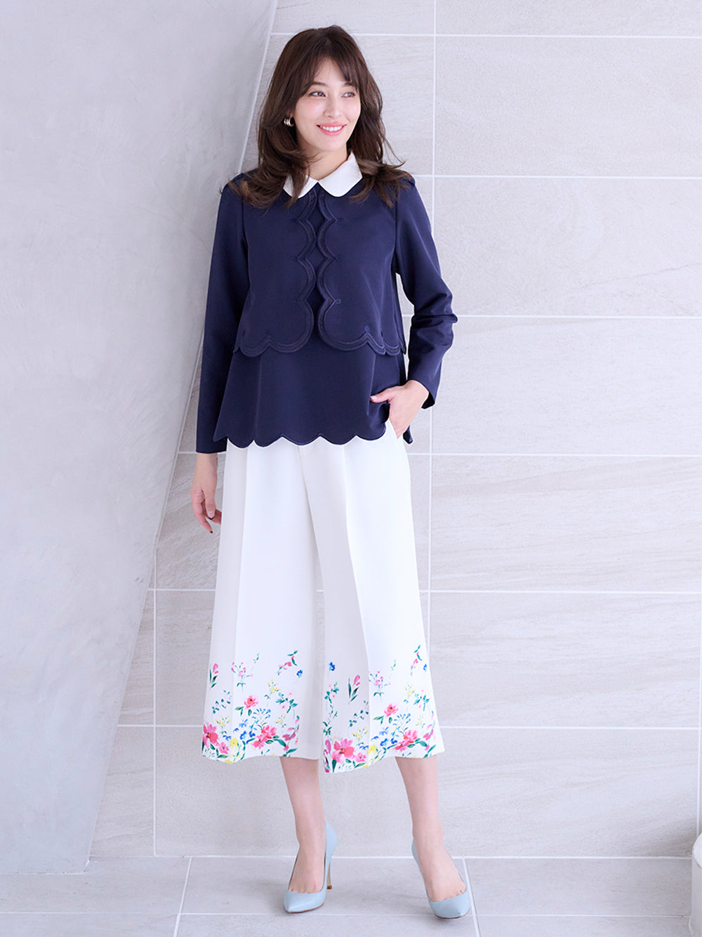 スカラップトップス