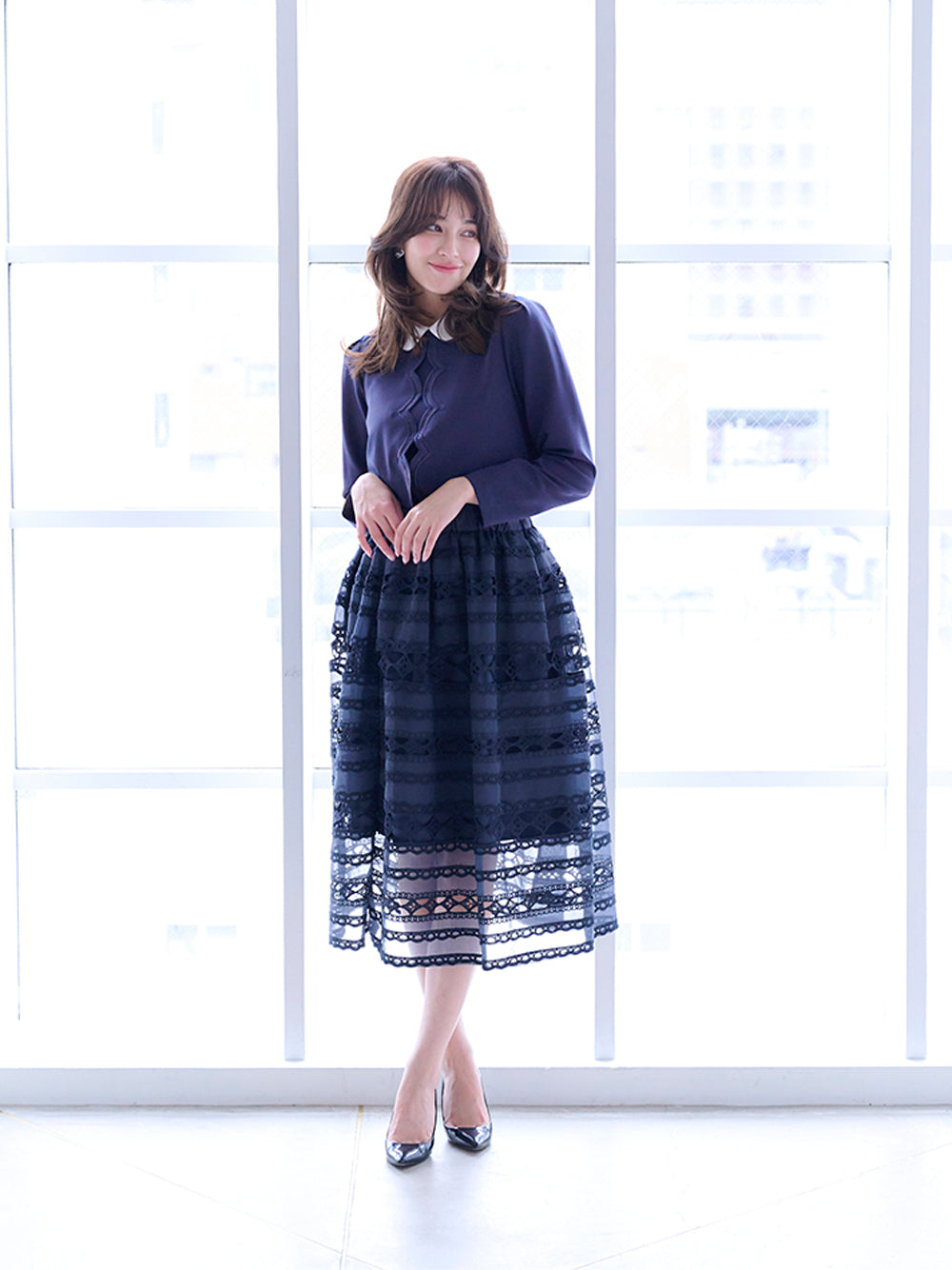 スカラップトップス