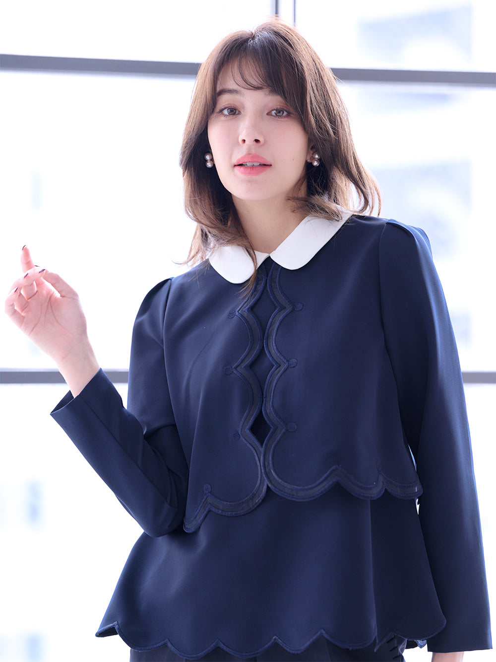 スカラップトップス