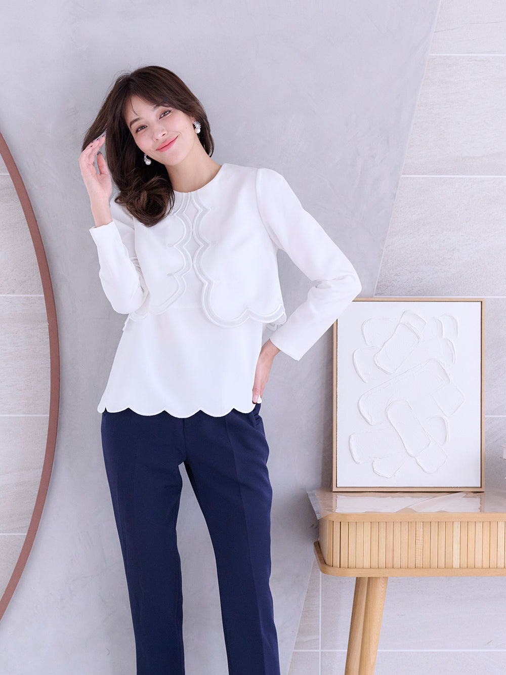 スカラップトップス