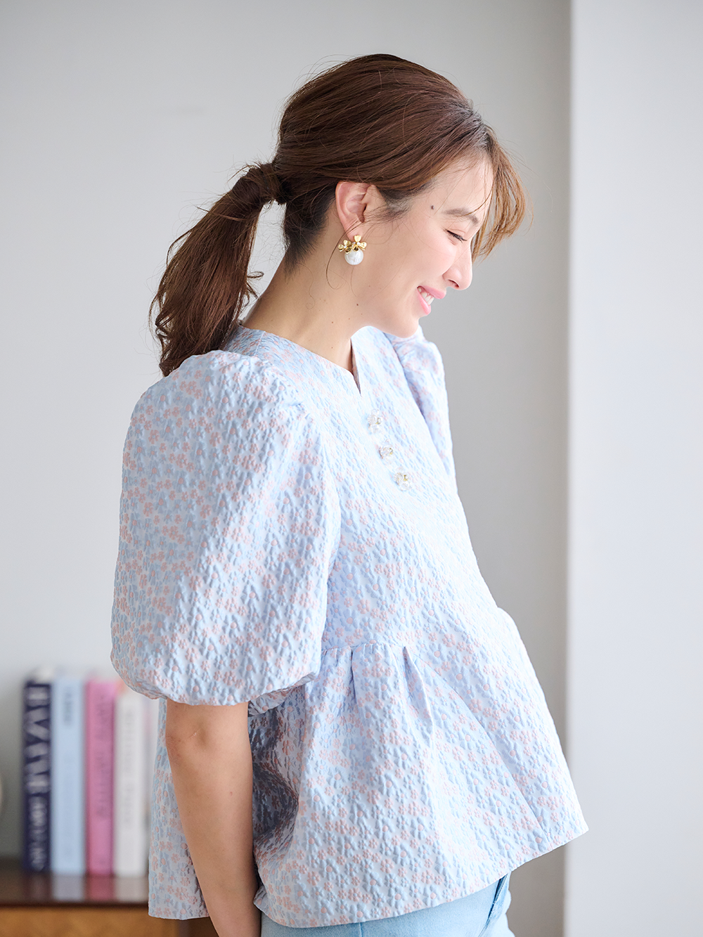 ジャガードトップス