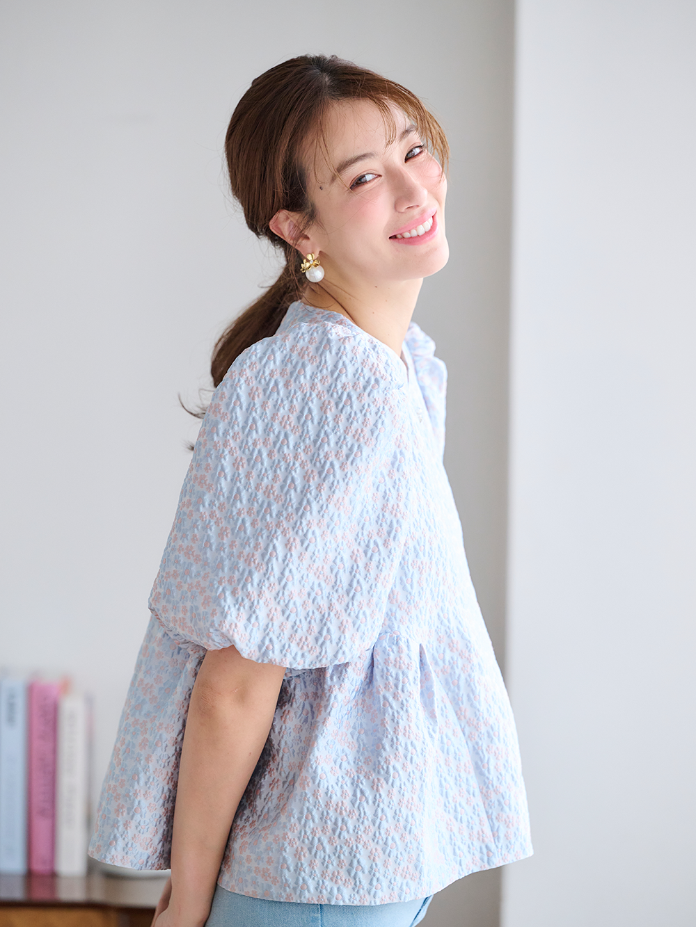 ジャガードトップス